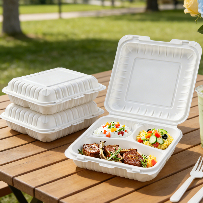 25oz.Mineral Filled PP Hinged Container