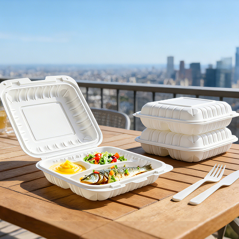 16oz Mineral Filled PP Hinged Container