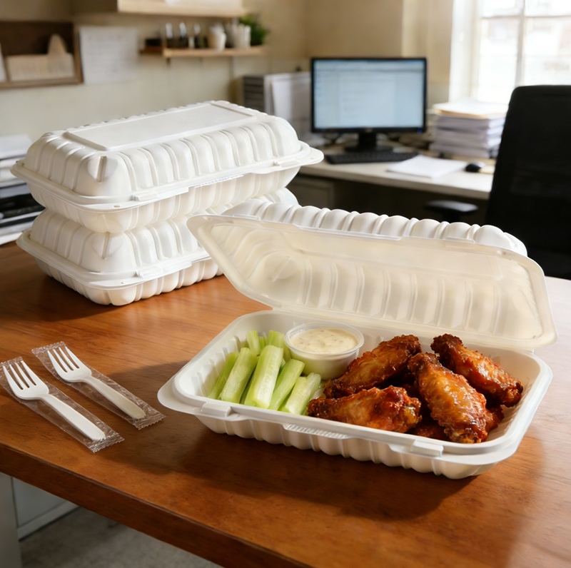 21oz Mineral Filled PP Hinged Container