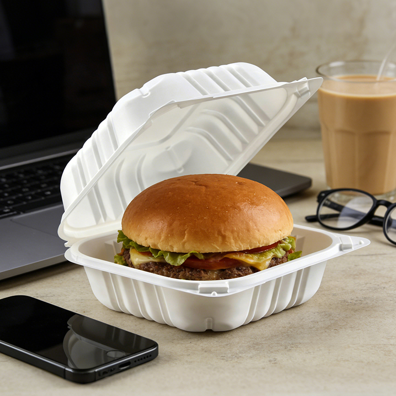 16oz Mineral Filled PP Hinged Container